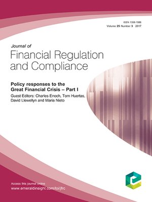 cover image of Journal of Financial Regulation and Compliance, Volume 25, Number 3